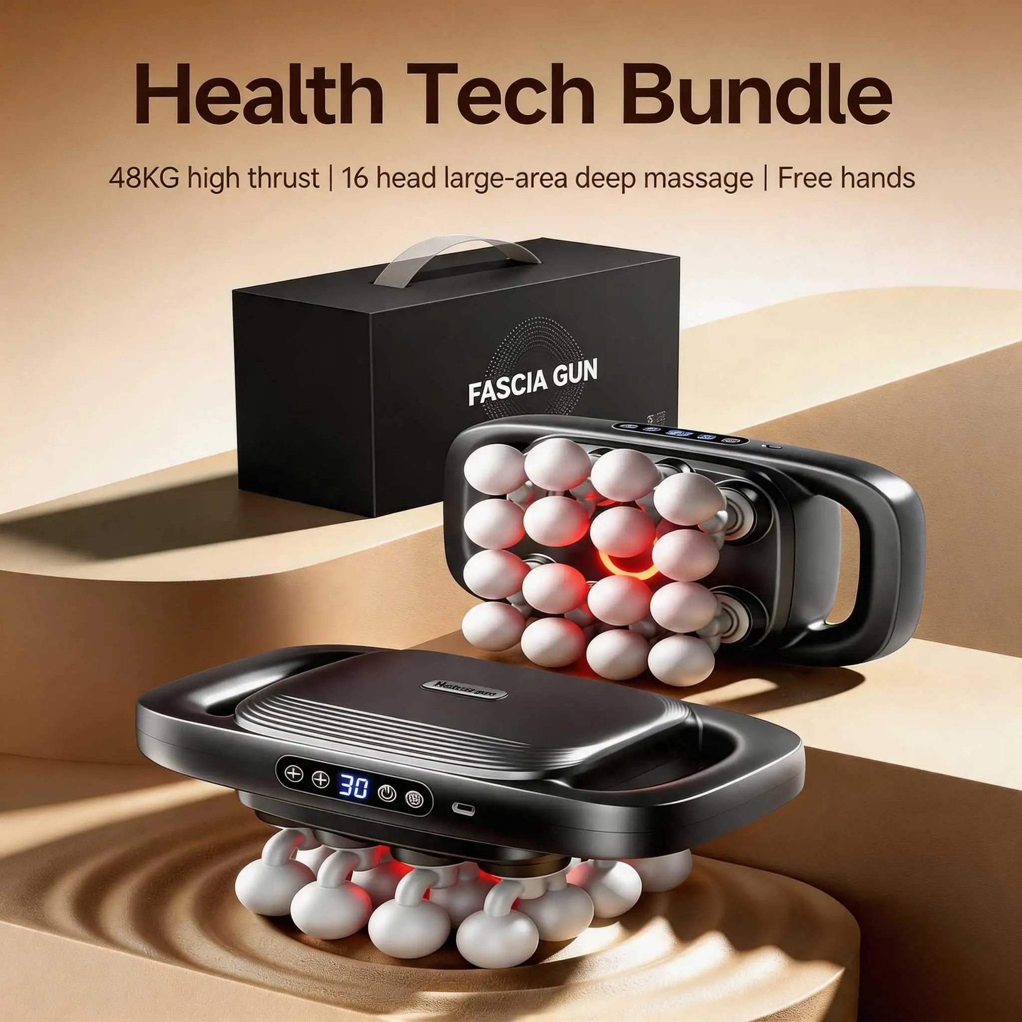 16 Heads Massager Gun Deep Tissue relax Fascia Gun High-Frequency Vibration Body Massage Back Waist Neck Shoulder fatigue relief
16 Heads Massager Gun Deep Tissue relax Fascia Gun High-Frequency Vibration Body Massage Back Waist Neck Shoulder fatigue relief