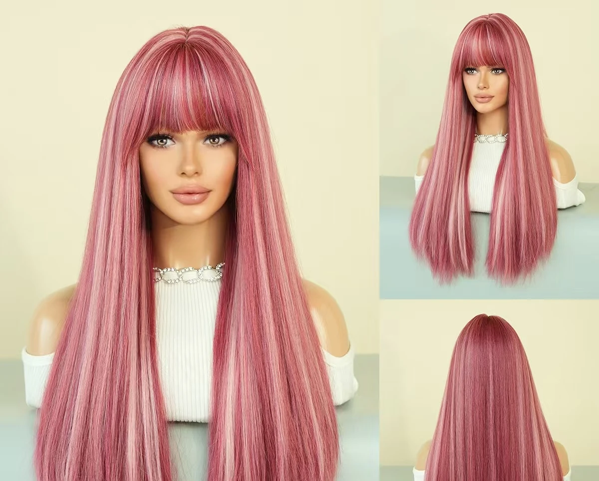 Gothic Synthetic Wigs for Women Long Straight Cosplay Wigs With Bangs Natural Hair Daily Use Party Heat Resistant
Gothic Synthetic Wigs for Women Long Straight Cosplay Wigs With Bangs Natural Hair Daily Use Party Heat Resistant