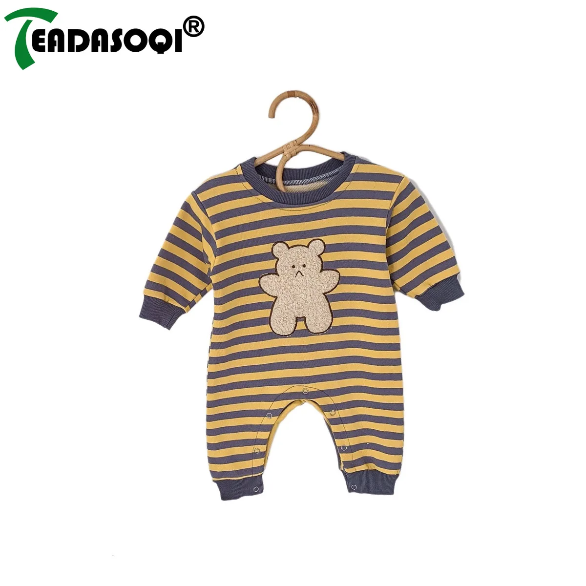 2023 Autumn Winter Newborn Baby Boys Full Sleeve Striped Bear One-piece Infant Jumpsuits Kids Toddler Cute Clothing Romper 0-24M
2023 Autumn Winter Newborn Baby Boys Full Sleeve Striped Bear One-piece Infant Jumpsuits Kids Toddler Cute Clothing Romper 0-24M