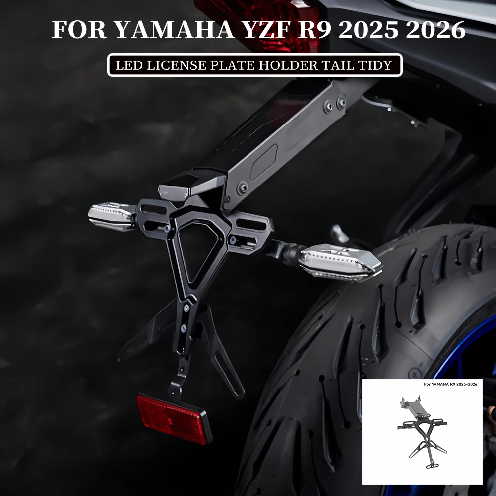 LED Rear Tail Tidy Fender Number Plate Holder Motorcycle Accessories Fit For YAMAHA YZF R9 2025 2026
LED Rear Tail Tidy Fender Number Plate Holder Motorcycle Accessories Fit For YAMAHA YZF R9 2025 2026