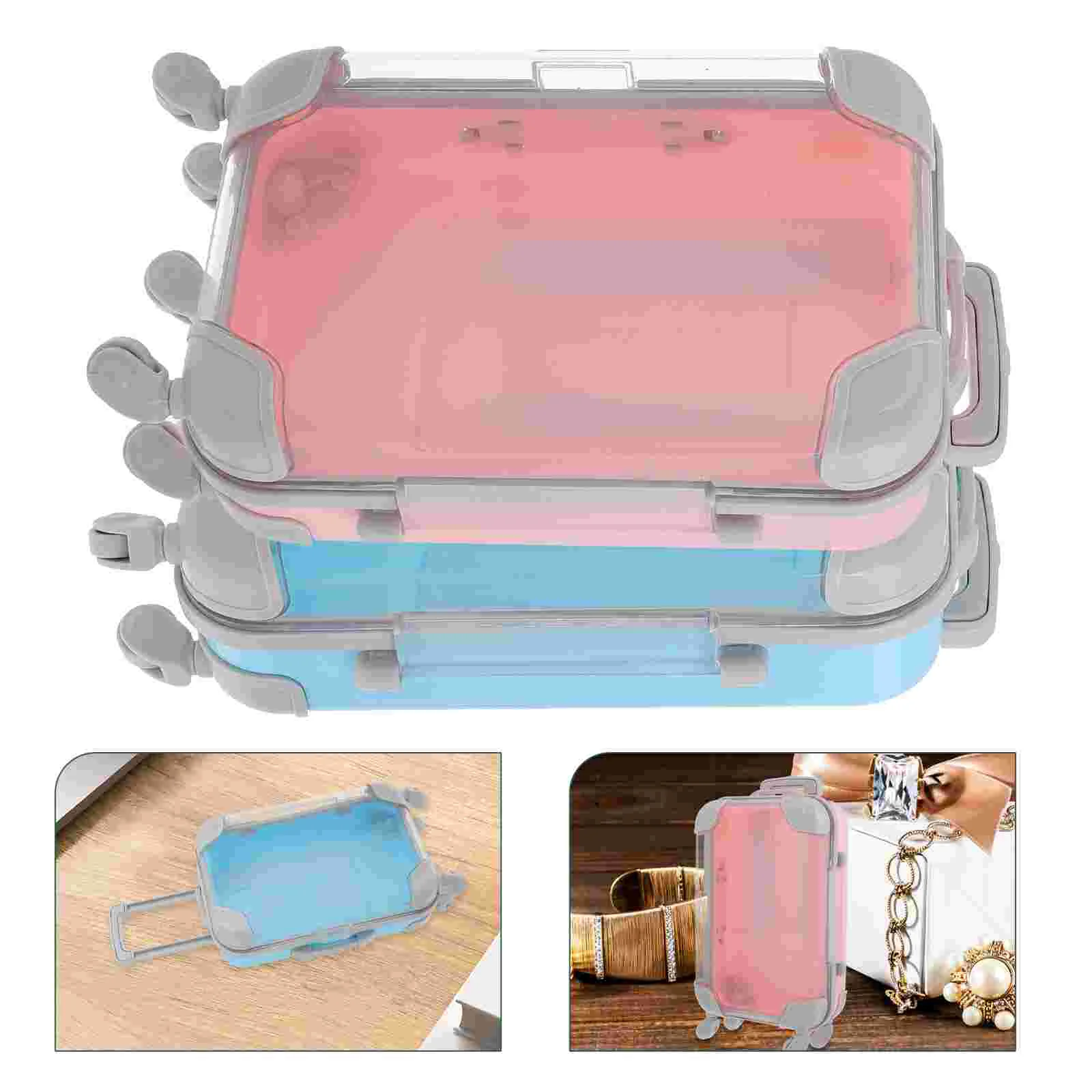 2 Pcs Mini Trolley Case Luggage Lash Containers Makeup Storage Suitcase Style Packing Box Eyelash Carrying
2 Pcs Mini Trolley Case Luggage Lash Containers Makeup Storage Suitcase Style Packing Box Eyelash Carrying