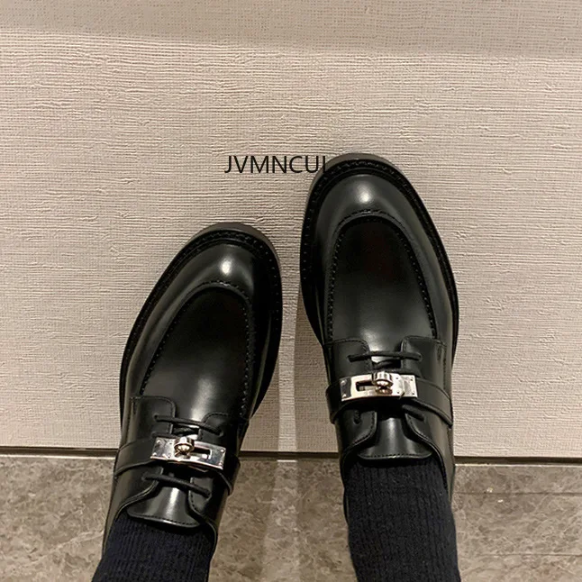 Женские лоферы из натуральной кожи в стиле ретро с пряжкой на массивном каблуке и толстой подошве, туфли на платформе со шнуровкой в британском стиле
Женские лоферы из натуральной кожи в стиле ретро с пряжкой на массивном каблуке и толстой подошве, туфли на платформе со шнуровкой в британском стиле