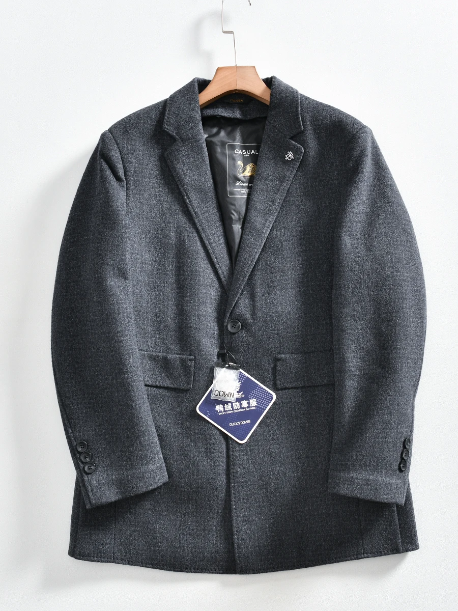 Detachable Inner Duck down Filling Men's Business Casual Commuter Versatile Autumn Winter Suit Jacket Trendy
Detachable Inner Duck down Filling Men's Business Casual Commuter Versatile Autumn Winter Suit Jacket Trendy