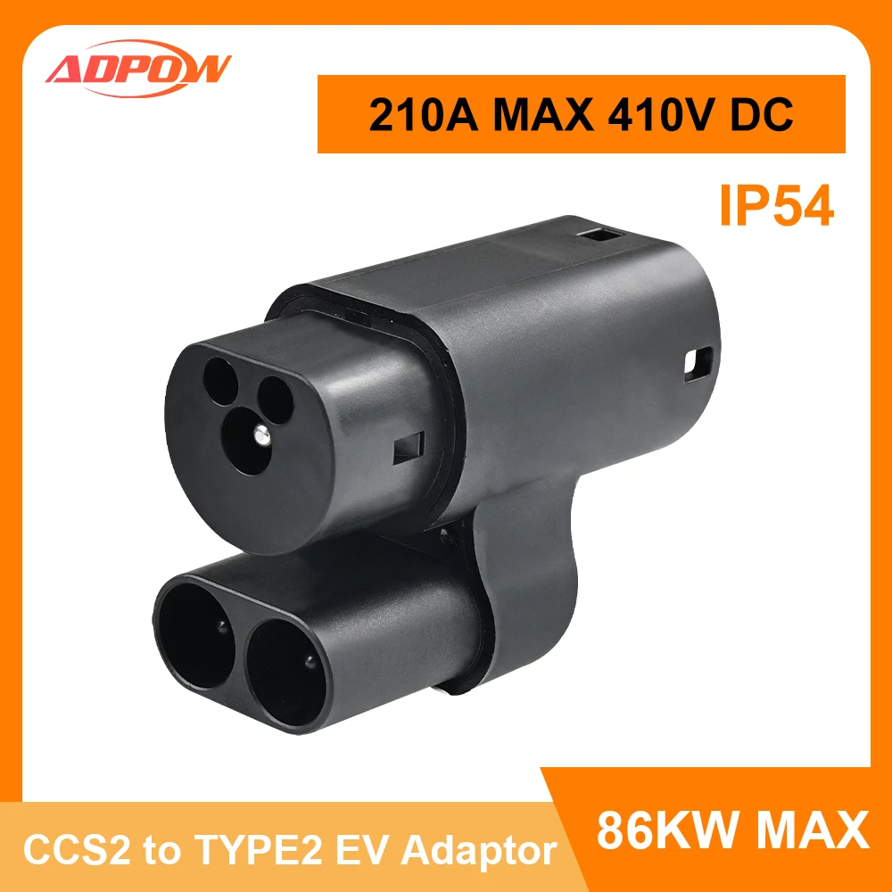 Зарядное устройство для электромобиля ADPOW CCS2 к разъему TYPE 2, DC 210A, адаптер для зарядного устройства для электромобиля Type2, преобразователь мощности для зарядки
Зарядное устройство для электромобиля ADPOW CCS2 к разъему TYPE 2, DC 210A, адаптер для зарядного устройства для электромобиля Type2, преобразователь мощности для зарядки