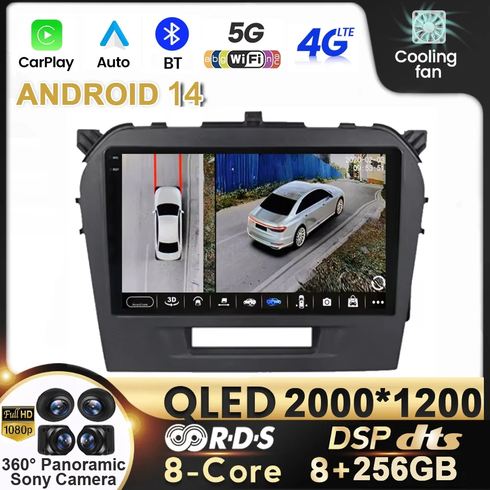 Android 14 For Suzuki Vitara 2015 2016 2017 2018 2019 Car Auto Carplay Stereo Radio Multimedia Video Player Navigation Gps WIFI
Android 14 For Suzuki Vitara 2015 2016 2017 2018 2019 Car Auto Carplay Stereo Radio Multimedia Video Player Navigation Gps WIFI