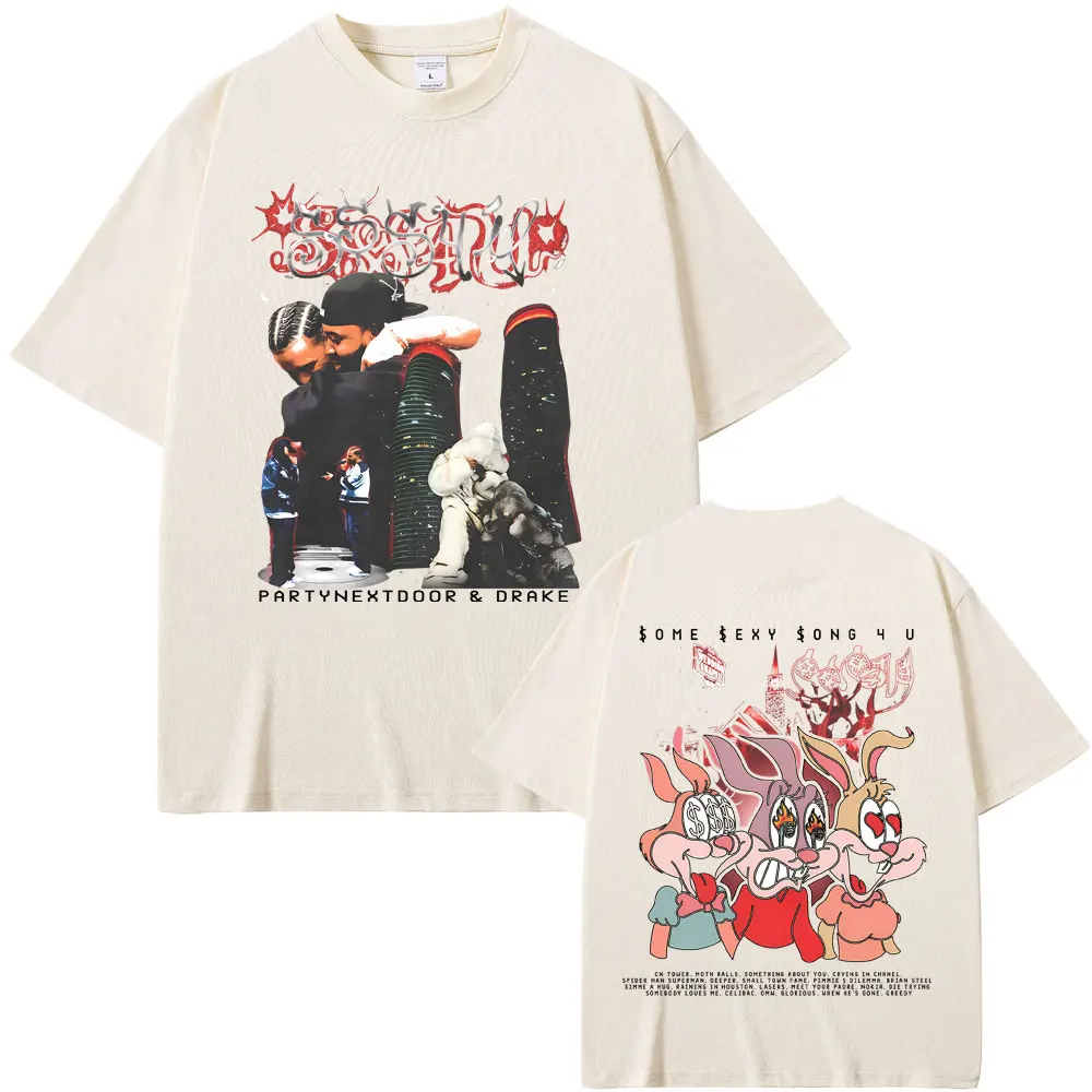 Rapper Drake & PARTYNEXTDOOR Some Sexy Songs 4 U SSS4U 2025 Double Sided Print T-shirts Men Fashion Hip Hop Oversized T Shirts
Rapper Drake & PARTYNEXTDOOR Some Sexy Songs 4 U SSS4U 2025 Double Sided Print T-shirts Men Fashion Hip Hop Oversized T Shirts