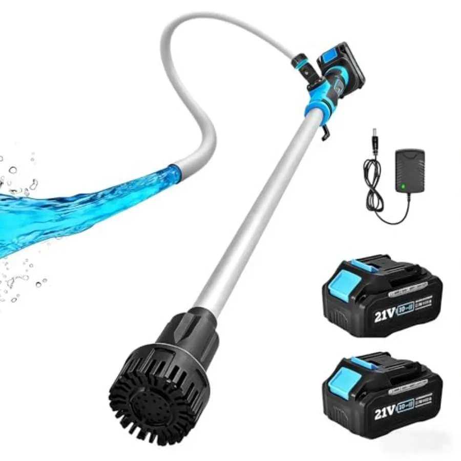 Garden, farm, hot tub, pool, RV, boat draining application; plastic housing; black; cordless, 720GPH, 32FT head, 90-min runtime
Garden, farm, hot tub, pool, RV, boat draining application; plastic housing; black; cordless, 720GPH, 32FT head, 90-min runtime
