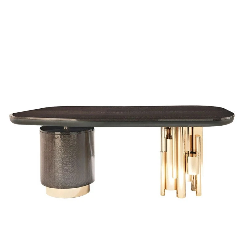 Modern light luxury desk, high-end Italian integrated table with drawers, high-end luxury designer home desk
Modern light luxury desk, high-end Italian integrated table with drawers, high-end luxury designer home desk