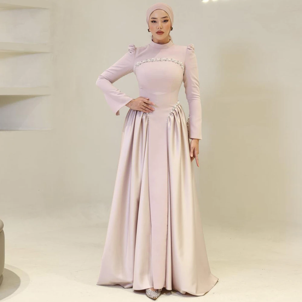 Ciynsia Роскошные мусульманские вечерние платья 2026 Новое атласное платье трапециевидной формы для выпускного вечера из Саудовской Аравии с бусинами Хиджаб Вечернее платье знаменитостей Длинное
Ciynsia Роскошные мусульманские вечерние платья 2026 Новое атласное платье трапециевидной формы для выпускного вечера из Саудовской Аравии с бусинами Хиджаб Вечернее платье знаменитостей Длинное