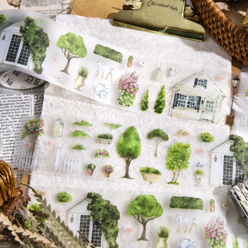 Journamm 50mm*2m Pastoral Stroll Series Tapes Stickers PET Material Decoration Collage DIY Scrapbooking Junk Journal Supplies
Journamm 50mm*2m Pastoral Stroll Series Tapes Stickers PET Material Decoration Collage DIY Scrapbooking Junk Journal Supplies