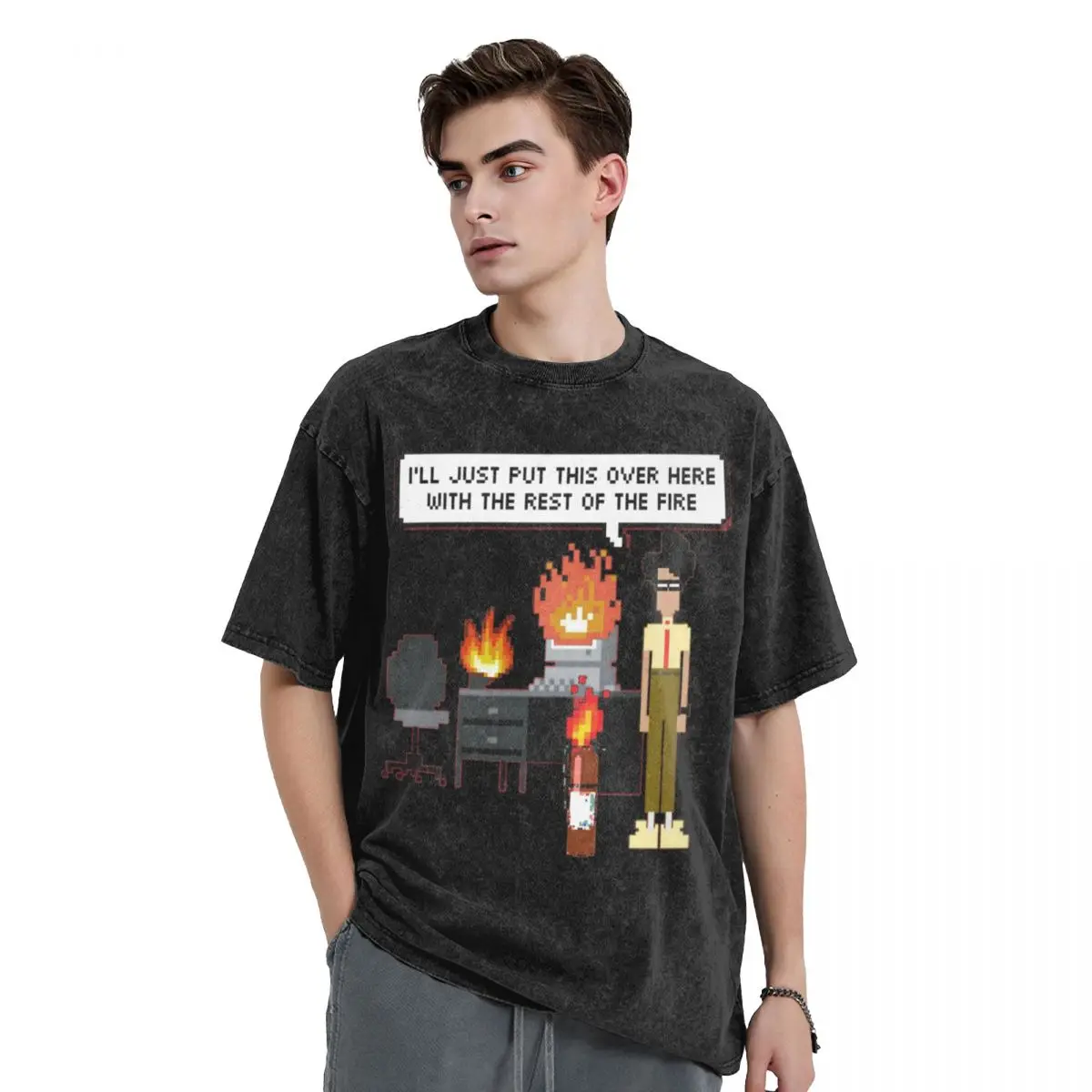I.T. Crowd- Fire 8-Bit T-Shirt boys animal print designer shirts korean fashion tees mens clothing
I.T. Crowd- Fire 8-Bit T-Shirt boys animal print designer shirts korean fashion tees mens clothing
