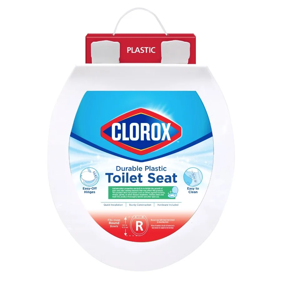 Antimicrobial Round Plastic Toilet Seat with Easy-off Hinges
Antimicrobial Round Plastic Toilet Seat with Easy-off Hinges