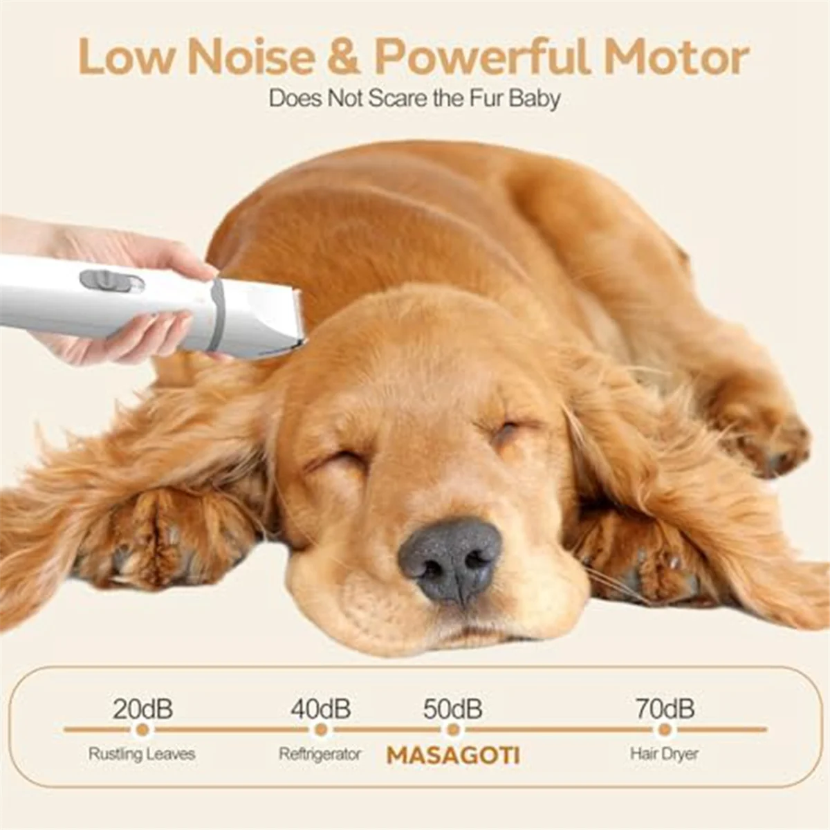 B45C Dog Hair Clippers Grooming for Nail Grinder, 4-in-1 Cordless Electric Trimmer Low Noise USB Rechargeable Pet Clippers
B45C Dog Hair Clippers Grooming for Nail Grinder, 4-in-1 Cordless Electric Trimmer Low Noise USB Rechargeable Pet Clippers