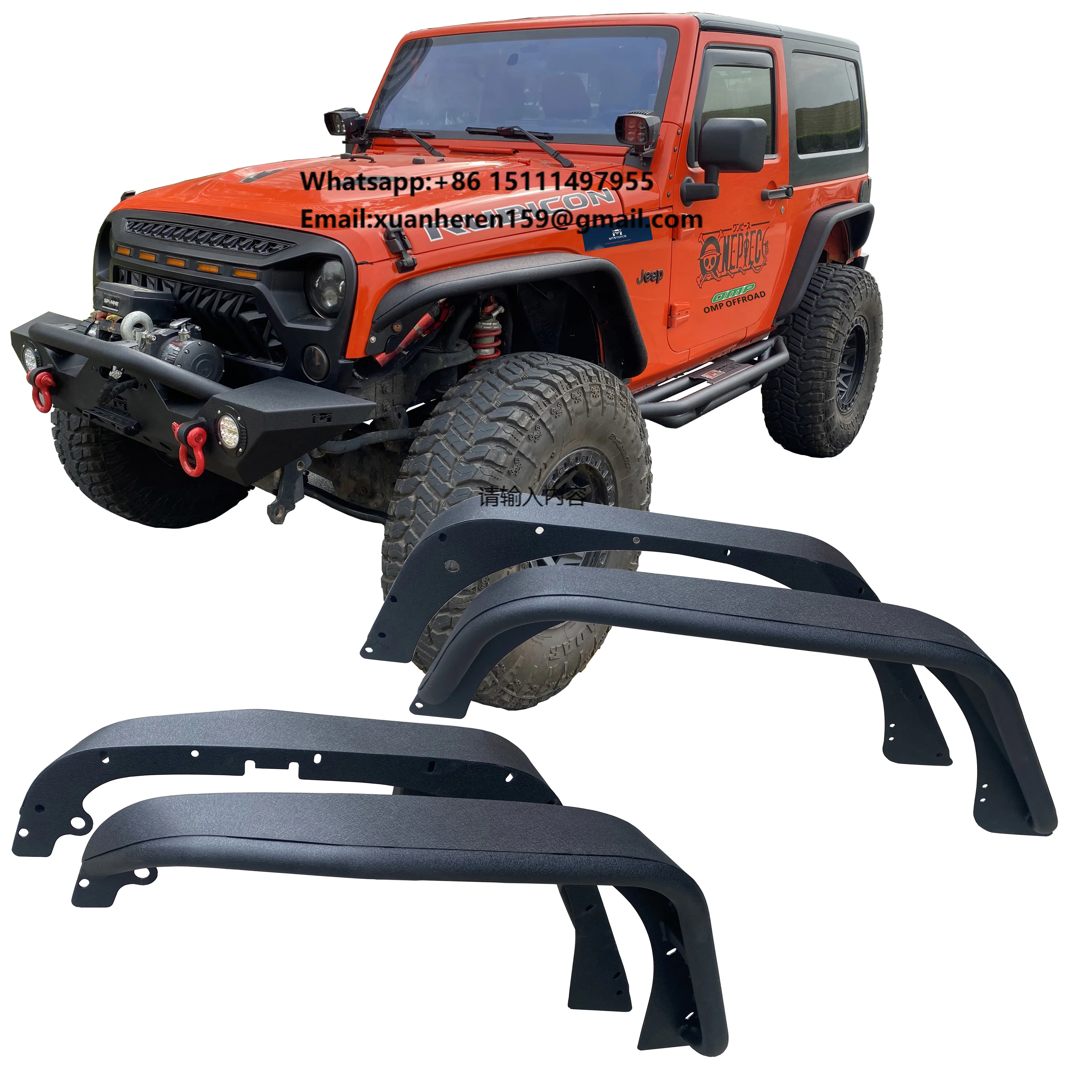 Steel Fender Flares for Jeep wrangler Jk Jku 2007-2018
Steel Fender Flares for Jeep wrangler Jk Jku 2007-2018