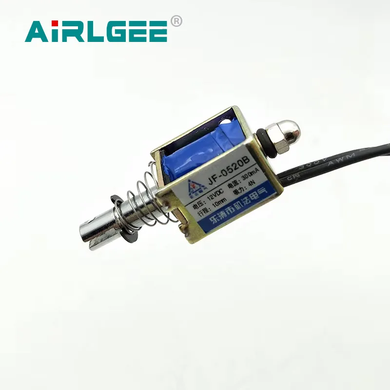 Высокое качество DC12V 24V 4N двухтактный линейный привод электромагнит соленоид JF-0520B 
Высокое качество DC12V 24V 4N двухтактный линейный привод электромагнит соленоид JF-0520B