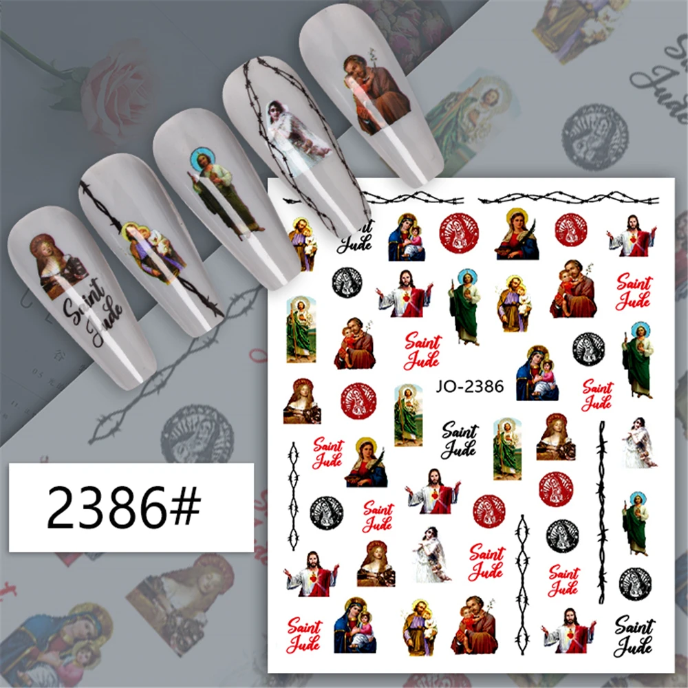 JO-2386 MG191010-15 Christian Angels of Jesus and Our Lady of Christ DIY 3D Back glue Nail sticker Nail art
JO-2386 MG191010-15 Christian Angels of Jesus and Our Lady of Christ DIY 3D Back glue Nail sticker Nail art
