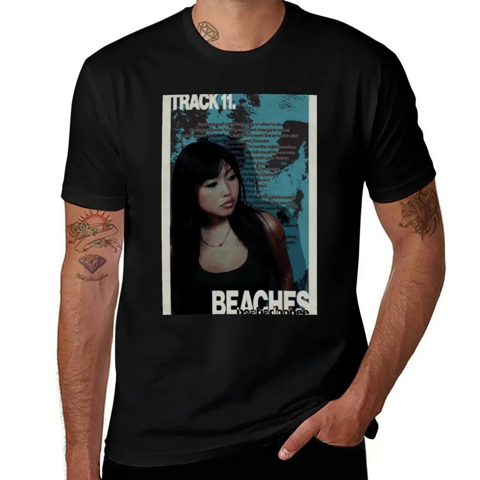 beabadobee beaches poster T-Shirt summer top summer clothes blacks customs design your own tee shirts for men
beabadobee beaches poster T-Shirt summer top summer clothes blacks customs design your own tee shirts for men