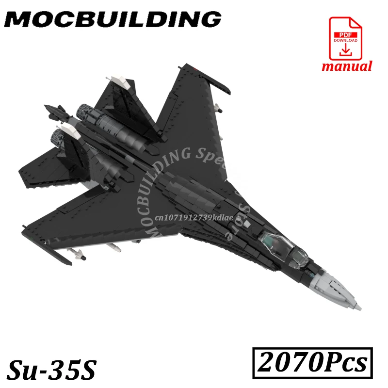 1:35 Scaled Sukhoi Su-35 Fighter Blocks MOCBUILDING Flanker-M Bricks Jet Construction Toys Gift for Boys Girls
1:35 Scaled Sukhoi Su-35 Fighter Blocks MOCBUILDING Flanker-M Bricks Jet Construction Toys Gift for Boys Girls