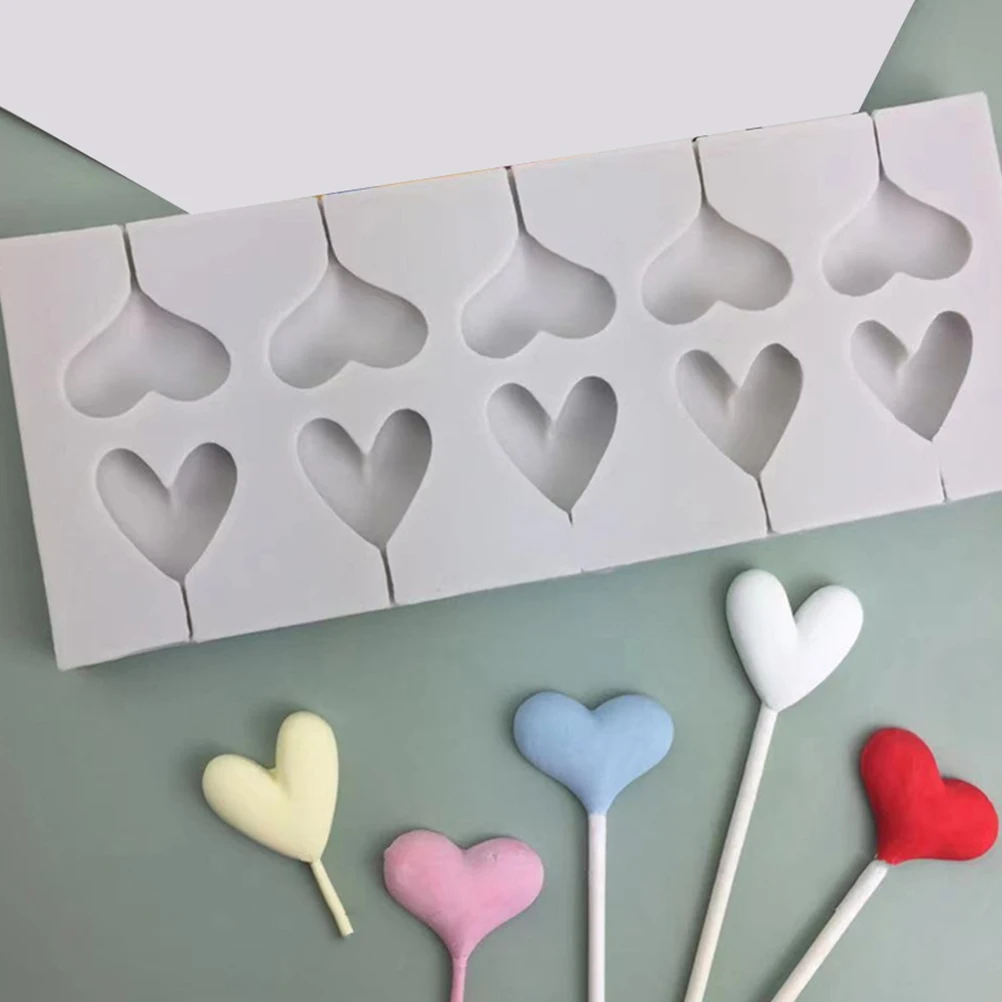 2pcs Heart Silicone Mold Diy Candy Chocolate Making Baking Kitchen Supplies Lollipop Molds For Oven Microwave Freezer
2pcs Heart Silicone Mold Diy Candy Chocolate Making Baking Kitchen Supplies Lollipop Molds For Oven Microwave Freezer