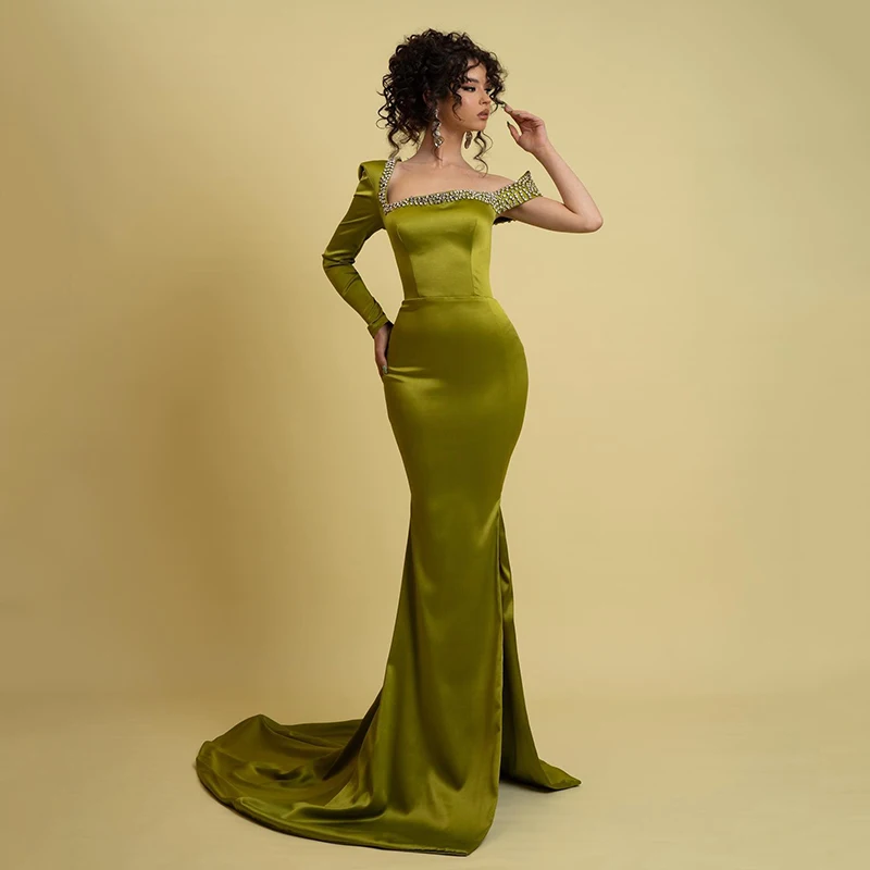 Thinyfull 2024 Sexy Mermaid Prom Evening Dresses Formal Long Sleeve Beadings Night Dress Women Cocktail Party Gowns Custom Size
Thinyfull 2024 Sexy Mermaid Prom Evening Dresses Formal Long Sleeve Beadings Night Dress Women Cocktail Party Gowns Custom Size