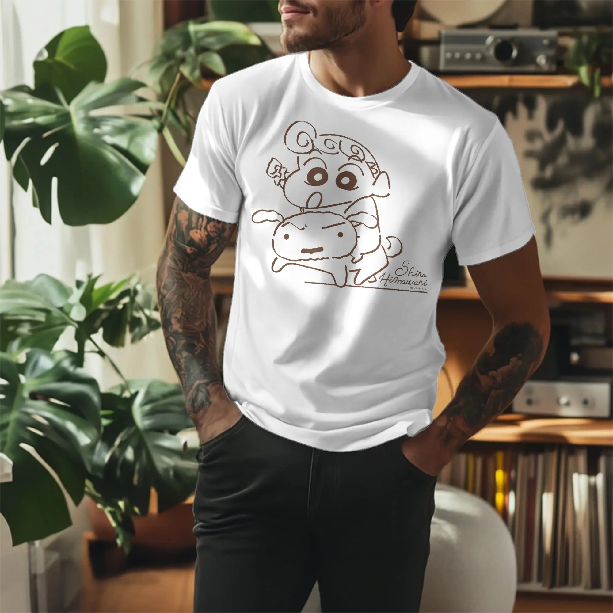 Men Women's Crayon Shin chan Himawari & Shiro T Shirts 100% Cotton Tops Casual Short Sleeve Crew Neck Tees Original T-Shirts
Men Women's Crayon Shin chan Himawari & Shiro T Shirts 100% Cotton Tops Casual Short Sleeve Crew Neck Tees Original T-Shirts