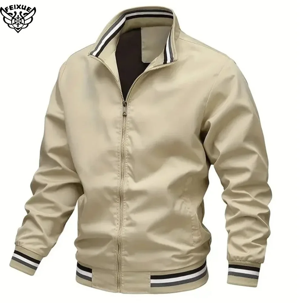 New Casual Jacket Spring and Fall Sports Men's Solid Color Baseball Clothing Car Logo Flight Thin Coat Zipper Jacket
New Casual Jacket Spring and Fall Sports Men's Solid Color Baseball Clothing Car Logo Flight Thin Coat Zipper Jacket
