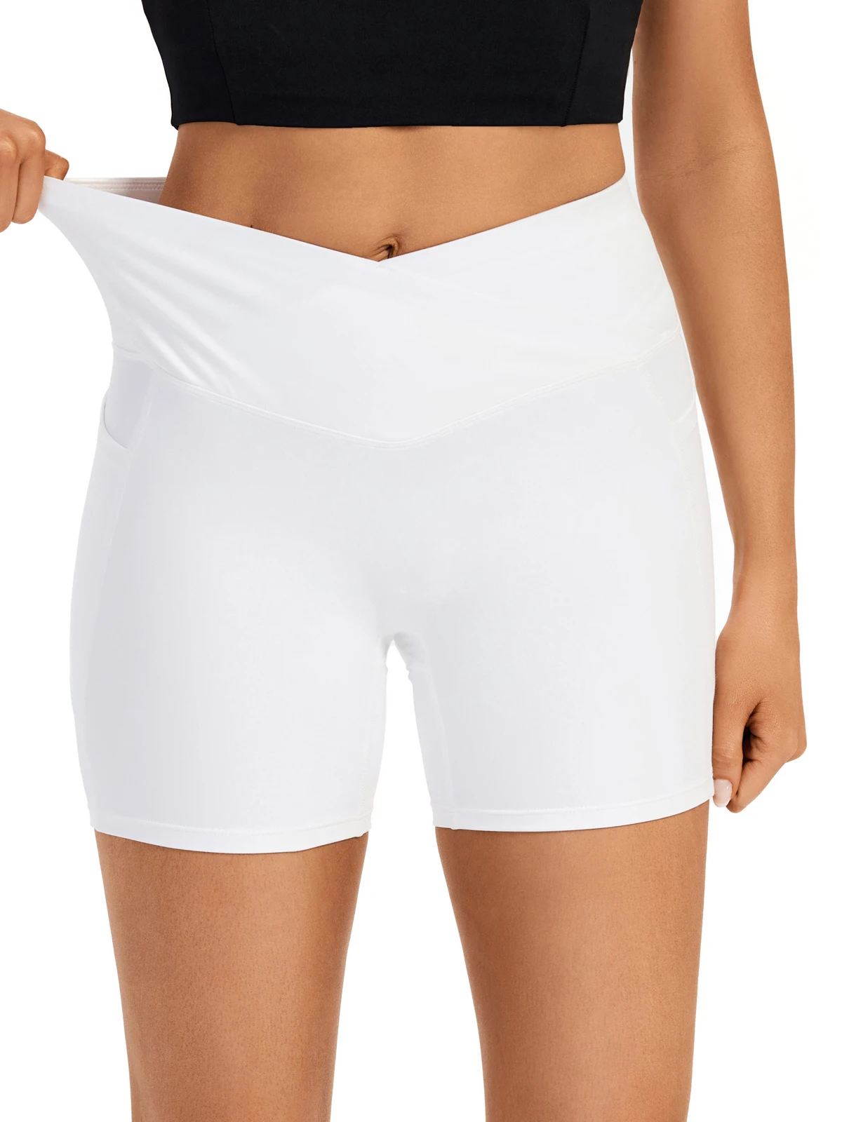 Women's Shorts Gym Yoga Exercise Running Exercise Sweat-Absorbent, Breathable and Quick-Drying High-Waisted Tights with Pockets
Women's Shorts Gym Yoga Exercise Running Exercise Sweat-Absorbent, Breathable and Quick-Drying High-Waisted Tights with Pockets