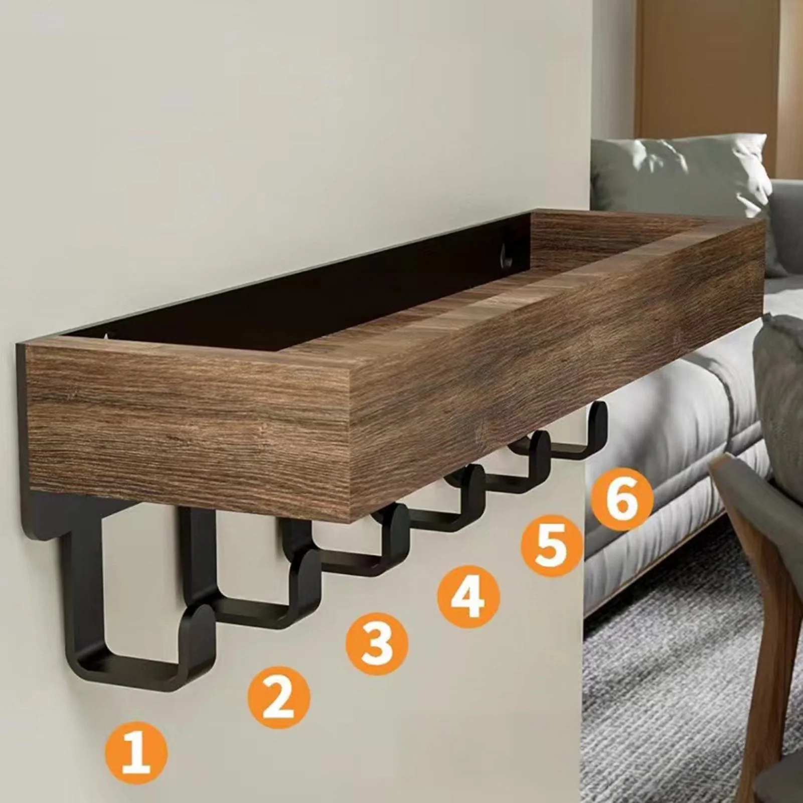 Wall Mounted Organizer Rack Living Room Storage Holder For Keychain Aromatherapy Remote Control Multifunctional Storage Rack
Wall Mounted Organizer Rack Living Room Storage Holder For Keychain Aromatherapy Remote Control Multifunctional Storage Rack