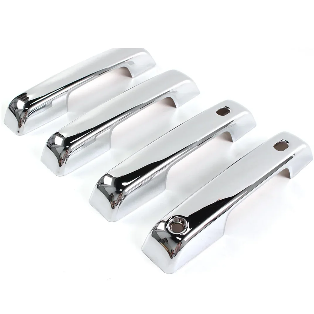 4 Pcs Chrome Exterior Door Handle Covers Trim with W/2 SMT Keyholes Fit for 2021-2024 Ford F150
4 Pcs Chrome Exterior Door Handle Covers Trim with W/2 SMT Keyholes Fit for 2021-2024 Ford F150