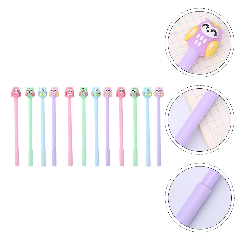 12Pcs Silicone Owl Gel Ink Pens Cartoon Writing Pens Student Office School Stationery Smooth Comfortable Grip Marker
12Pcs Silicone Owl Gel Ink Pens Cartoon Writing Pens Student Office School Stationery Smooth Comfortable Grip Marker