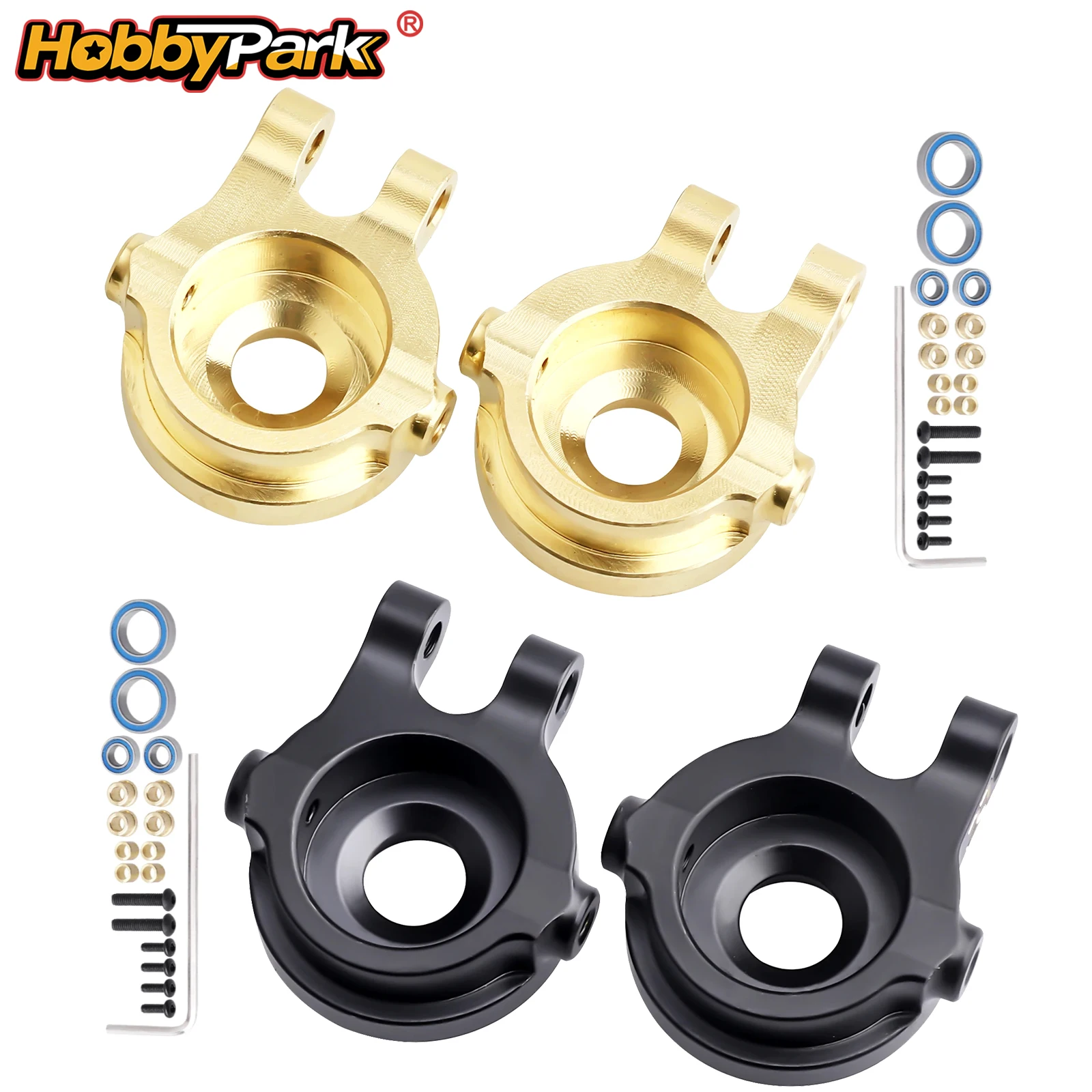 HobbyPark Heavy Duty Brass Steering Blocks Knuckles for TRX4M/TRX4MT 1/18 RC Crawler K10 High Trail Replacement
HobbyPark Heavy Duty Brass Steering Blocks Knuckles for TRX4M/TRX4MT 1/18 RC Crawler K10 High Trail Replacement