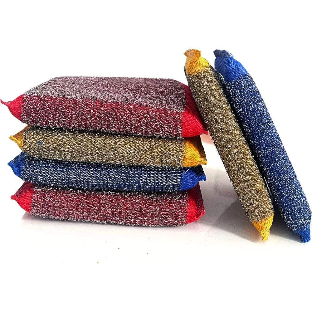 Six Pack Non Scratch Microfiber Kitchen Scrub Sponges Safe for Pots Pans Dishes
Six Pack Non Scratch Microfiber Kitchen Scrub Sponges Safe for Pots Pans Dishes
