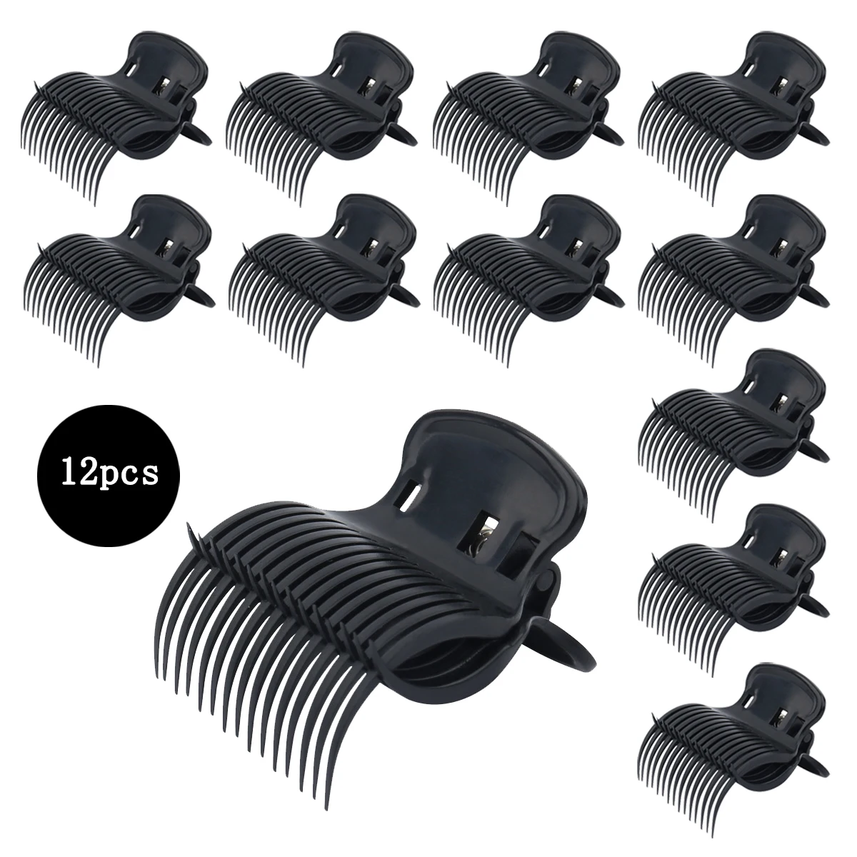 12 pack black professional curling iron-anti slip strong grip clip,suitable for women, simple style,Special for real hair wigs
12 pack black professional curling iron-anti slip strong grip clip,suitable for women, simple style,Special for real hair wigs