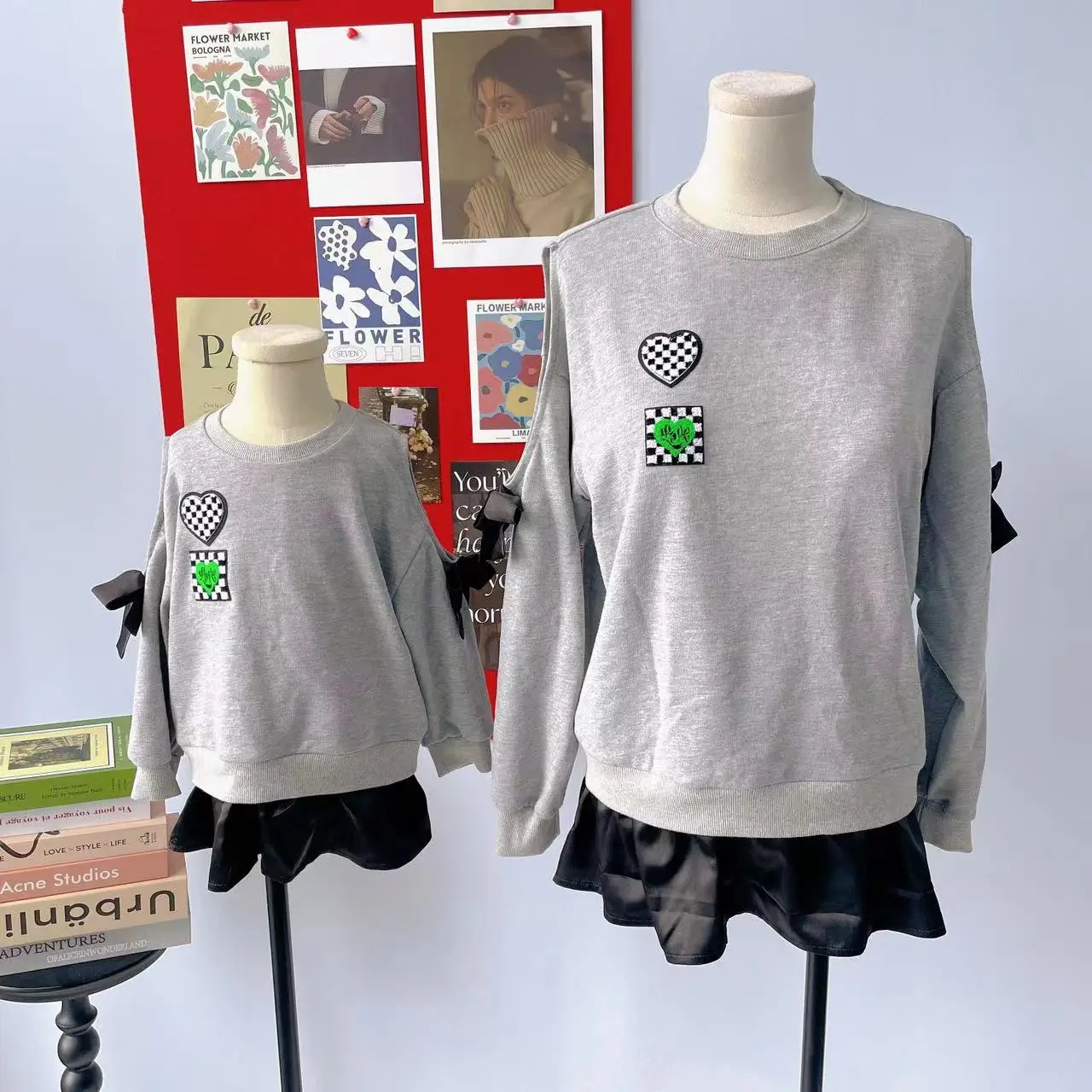 Joyccin Long Sleeve Loose Sweater Hoddies Short Dress Fake Two Piece Off-the-shoulder Mother Daughter Sweatshirt Loose Casual
Joyccin Long Sleeve Loose Sweater Hoddies Short Dress Fake Two Piece Off-the-shoulder Mother Daughter Sweatshirt Loose Casual