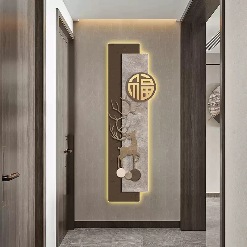 Zen-style entrance LED wall lamp that illuminates as you enter the living room and corridor. Elegant wall lamp featuring a fox-l
Zen-style entrance LED wall lamp that illuminates as you enter the living room and corridor. Elegant wall lamp featuring a fox-l