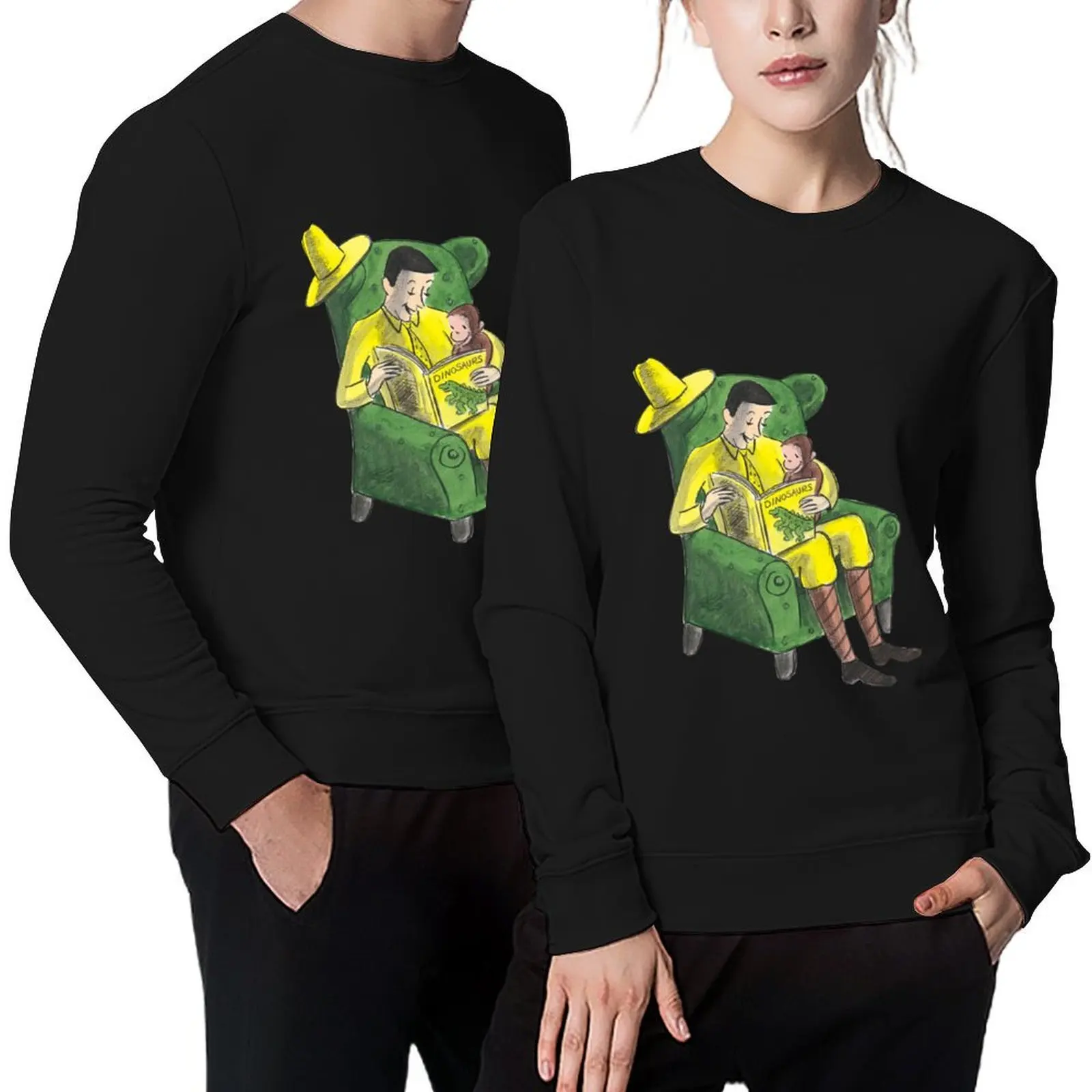 Curious George and the man with the big yellow hat Pullover blouse men's coat sweatshirts men
Curious George and the man with the big yellow hat Pullover blouse men's coat sweatshirts men