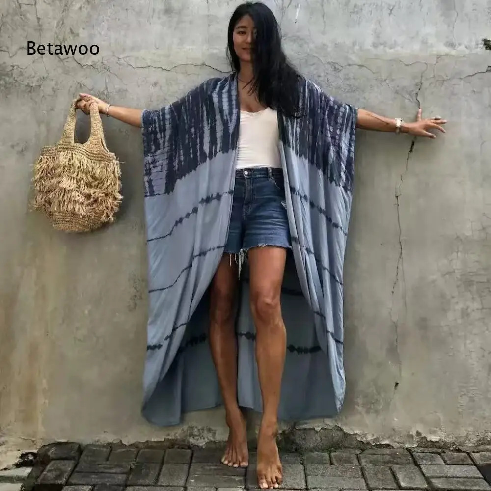 Lightweight Tie Dye Kimono Cover Up for Beach
Lightweight Tie Dye Kimono Cover Up for Beach