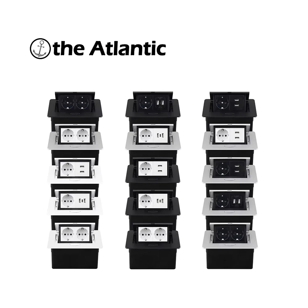 Black Silver White Desktop Socket With Dual USB And Type-C Interfaces Desktop Pop-up Socket Desktop Socket Hidden Socket
Black Silver White Desktop Socket With Dual USB And Type-C Interfaces Desktop Pop-up Socket Desktop Socket Hidden Socket