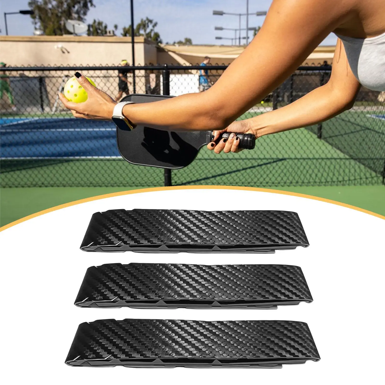 Durable Paddle Edge Shield Tape Carbon Texture PU Wrap for Pickleball Paddle Accessories Training Equipment
Durable Paddle Edge Shield Tape Carbon Texture PU Wrap for Pickleball Paddle Accessories Training Equipment