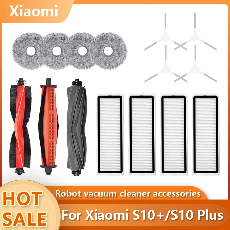 For Xiaomi S10+/S10 Plus Robot Vacuum Parts Accessories Main Brush Side Brush Hepa Filter Mop Cloth Replacement Spare
For Xiaomi S10+/S10 Plus Robot Vacuum Parts Accessories Main Brush Side Brush Hepa Filter Mop Cloth Replacement Spare