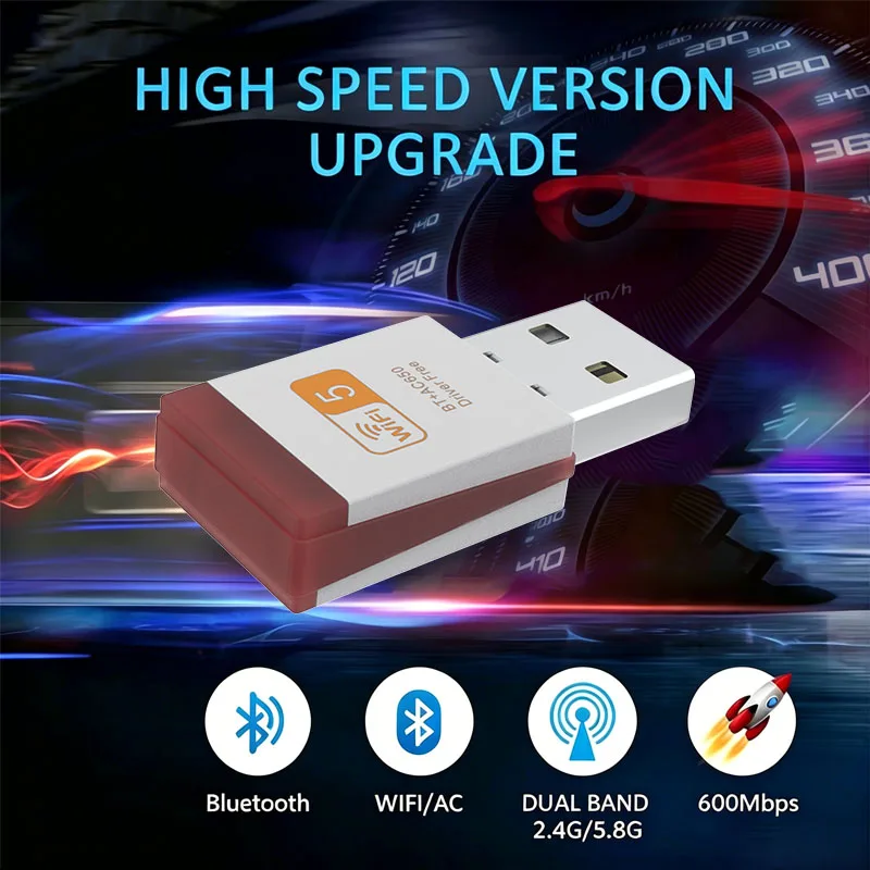 UAC25BD 650M Wi Fi+Bluetooth Adapter Network Card RTL8821CU Free Driver Dual Band 5G/2.4G Wireless Network Bluetooth Devices
UAC25BD 650M Wi Fi+Bluetooth Adapter Network Card RTL8821CU Free Driver Dual Band 5G/2.4G Wireless Network Bluetooth Devices