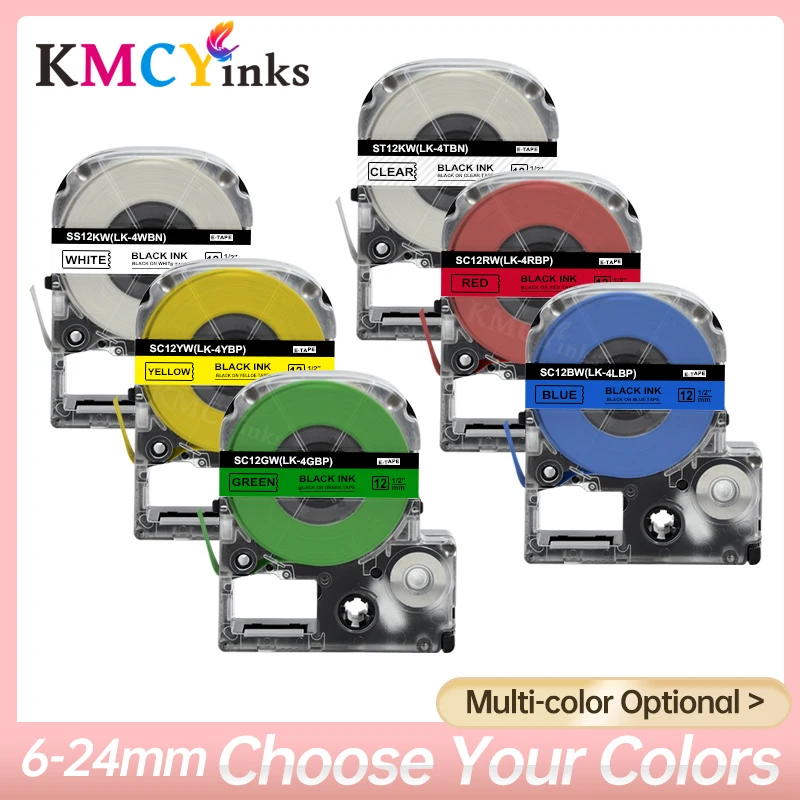 KMCYinks 1 шт. SS12KW лента для этикеток для LK-4WBN LC-4WBN LK-4TBN ST12KW 12 мм, совместимая с Epson LabelWorks LW-300 400 Label Maker
KMCYinks 1 шт. SS12KW лента для этикеток для LK-4WBN LC-4WBN LK-4TBN ST12KW 12 мм, совместимая с Epson LabelWorks LW-300 400 Label Maker
