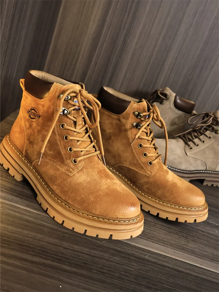 Anti-Slip Wear-Resistant Men's Mid-Calf Retro American Style Boots Pure Color Versatile Autumn Winter Company Goods
Anti-Slip Wear-Resistant Men's Mid-Calf Retro American Style Boots Pure Color Versatile Autumn Winter Company Goods