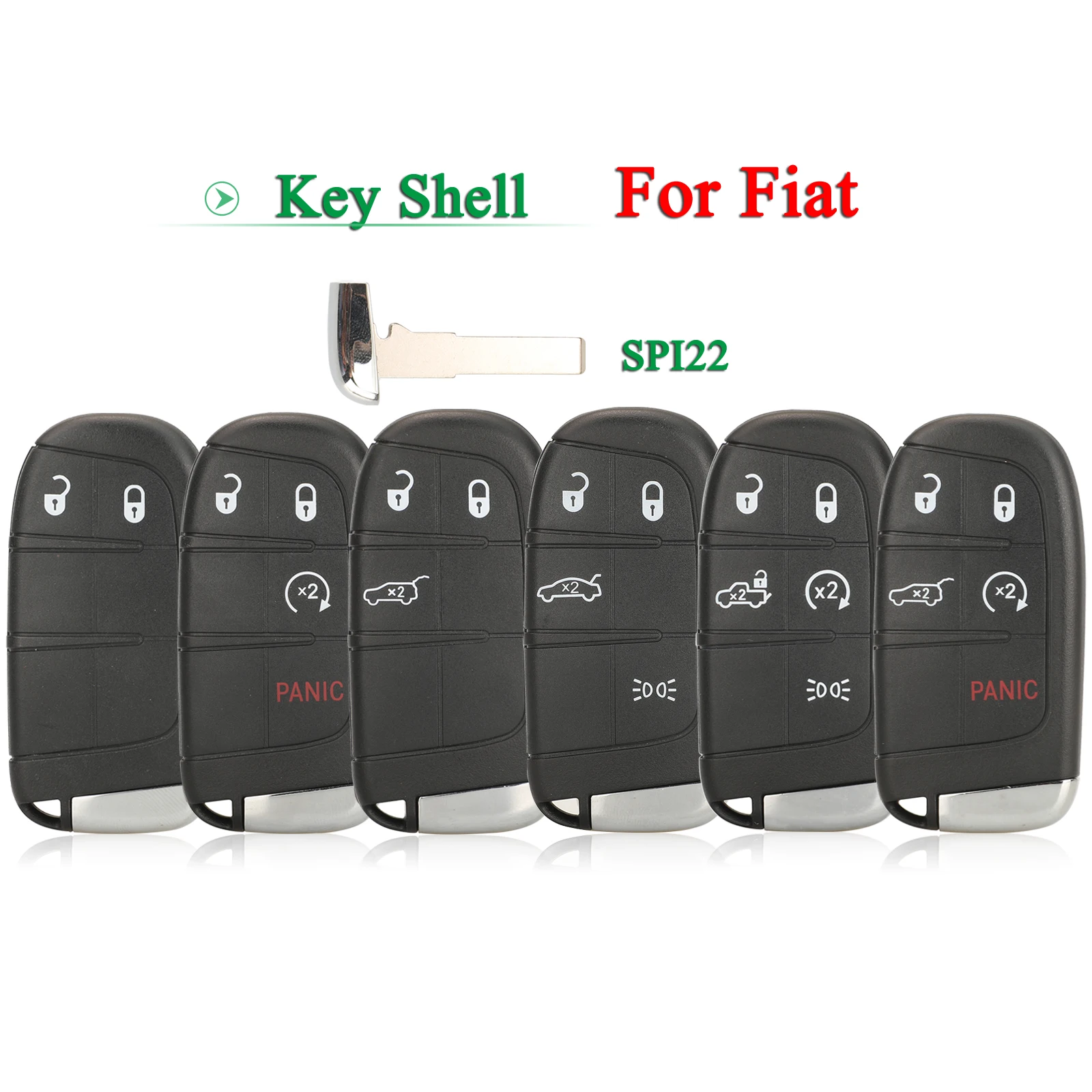 jingyuqin 2/3/4/5 Buttons for 500 500L 500X 2015 2016 2017 2018 2019 2020 Remote Car Key Shell Case Fob SIP22 Blade
jingyuqin 2/3/4/5 Buttons for 500 500L 500X 2015 2016 2017 2018 2019 2020 Remote Car Key Shell Case Fob SIP22 Blade