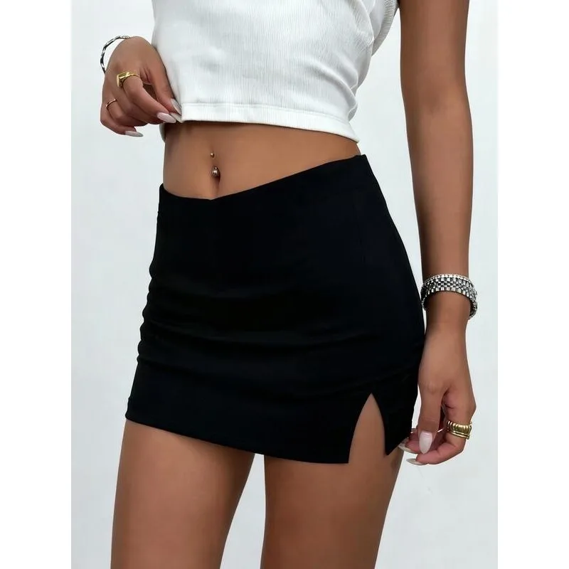 Low Waist Drawstring Slit Skirt Women's Fashion Spring Collection High Waist Bodycon Skirt Asymmetrical Hemline
Low Waist Drawstring Slit Skirt Women's Fashion Spring Collection High Waist Bodycon Skirt Asymmetrical Hemline