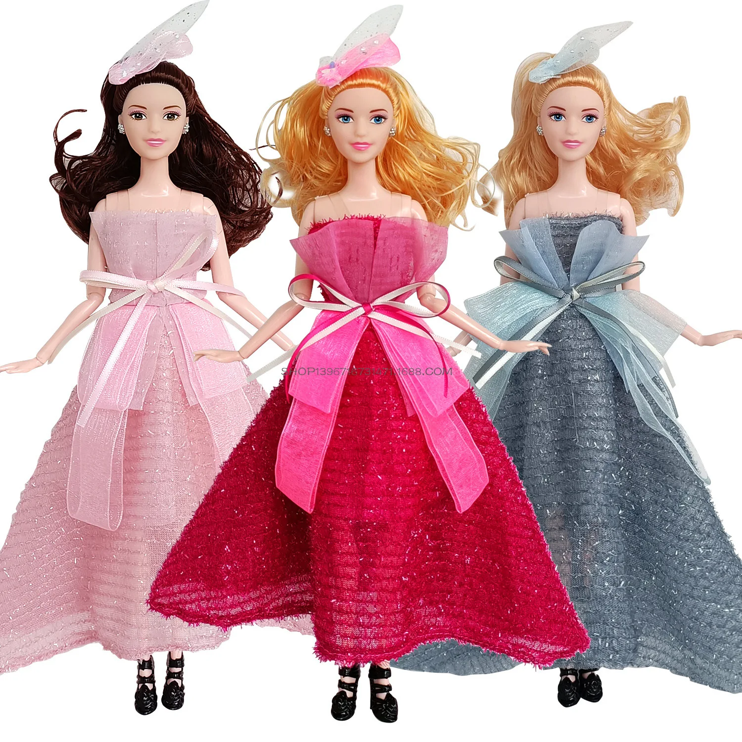 Fashion Bow Dress Skirt Headwear For 1/6 Doll Party Clothes For Barbie Doll Dress Up Accessories Girls DIY Toys Birthday Gifts
Fashion Bow Dress Skirt Headwear For 1/6 Doll Party Clothes For Barbie Doll Dress Up Accessories Girls DIY Toys Birthday Gifts
