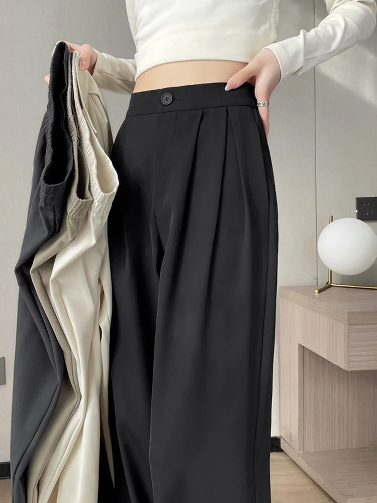 High Waist Wide Leg Pants Women's Business Casual Trousers Asymmetrical Straight Cut Floor Length Skinnier Style Summer 2026
High Waist Wide Leg Pants Women's Business Casual Trousers Asymmetrical Straight Cut Floor Length Skinnier Style Summer 2026