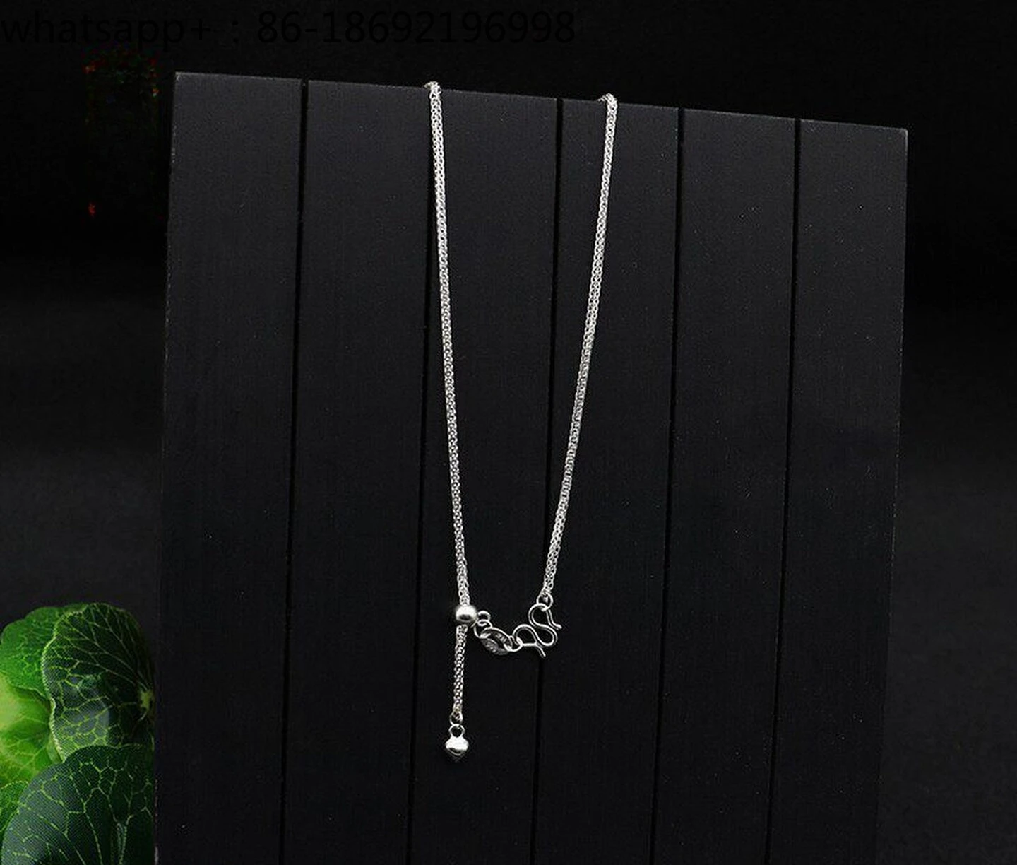 999 Sterling Silver Versatile Chain Necklace Women's and Men's Silver Chain Couple Snake Bone Single Chain Adjustable PlainChain
999 Sterling Silver Versatile Chain Necklace Women's and Men's Silver Chain Couple Snake Bone Single Chain Adjustable PlainChain