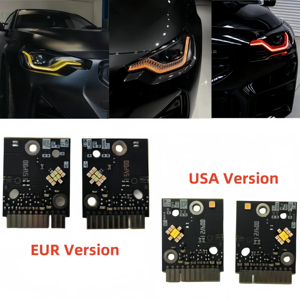 DRL LED Chips For BMW 2 Series G87 M2 G42 2022-2024 Adaptive Headlight Yellow Red Blue Daytime Running Light Turn Signal Modules 
DRL LED Chips For BMW 2 Series G87 M2 G42 2022-2024 Adaptive Headlight Yellow Red Blue Daytime Running Light Turn Signal Modules