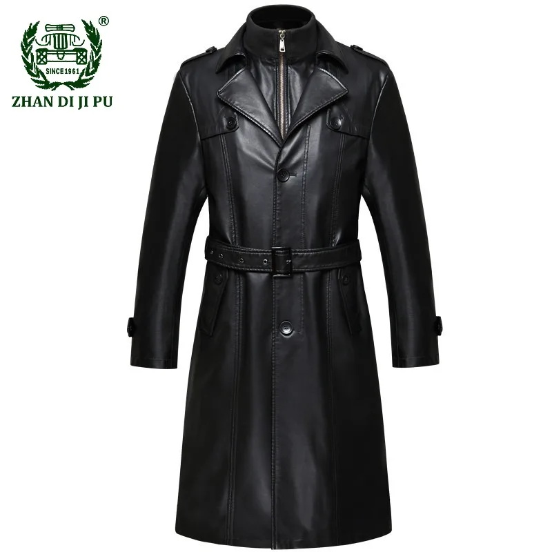 Winter Long Black Waterproof Genuine Leather Trench Coat Men Casual Business Thicken Lapel Belt Soft Faux Leather Blazer for Men
Winter Long Black Waterproof Genuine Leather Trench Coat Men Casual Business Thicken Lapel Belt Soft Faux Leather Blazer for Men